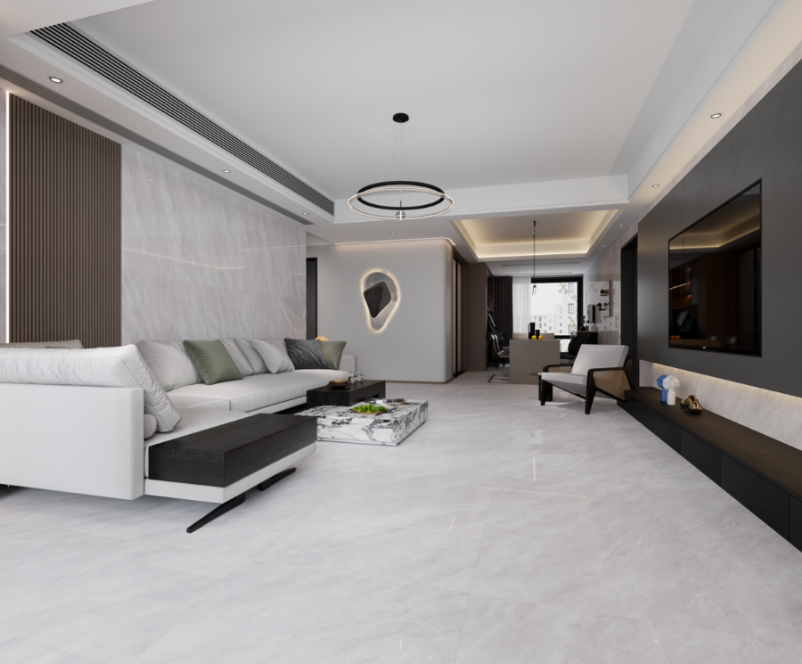 2026年广东帝百乐瓷砖极简空间设计：打造白纸与镜像中的家居美好