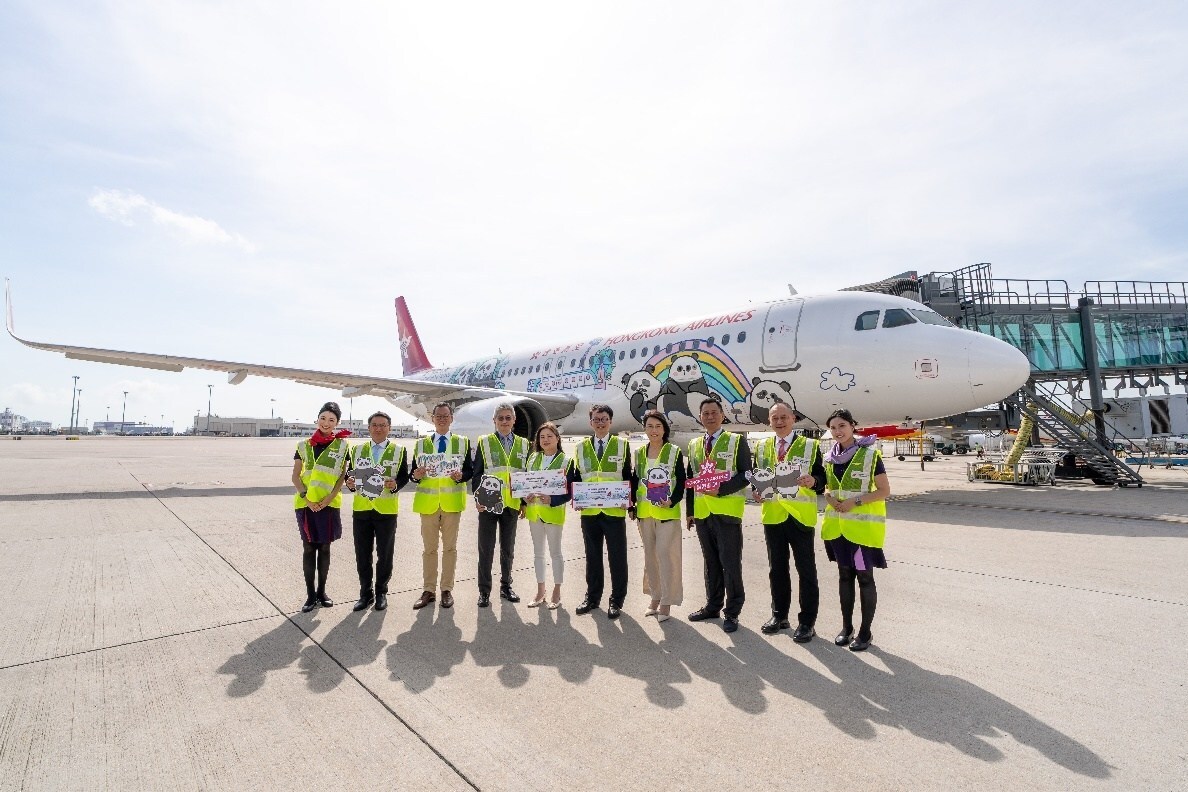 香港航空 X 海洋公园 Panda Friends彩绘客机全面升级